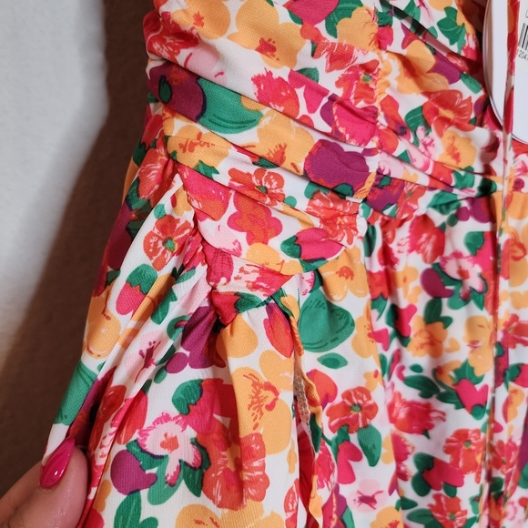 NWT Princess Polly Barrett Mini Dress Multi Floral women's size 6 - Picture 16 of 16